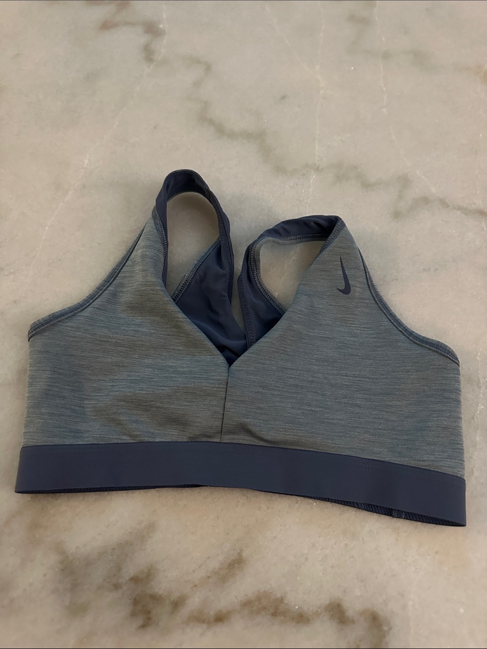 Nike Blue-Gray Racerback Light Support Sports Bra